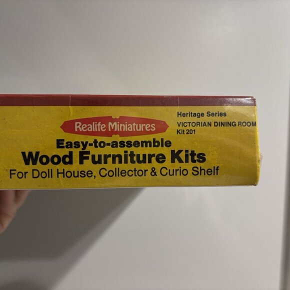 Realife Miniatures Heritage Series Victorian Dining Room Wood Furniture Kit #201 - Picture 11 of 16